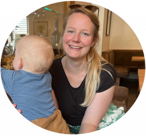 Miriam Krieger mit Baby